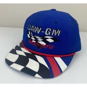 VTG Voyager UAW-GM Motorsports Union Made USA leather strapback rope hat